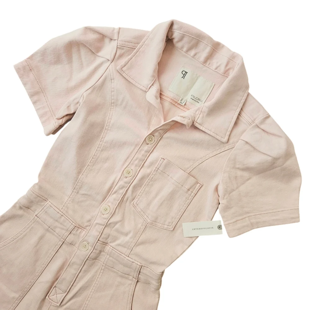 Anthropologie The Kit Utility Romper by Pilcro - Picture 3 of 10
